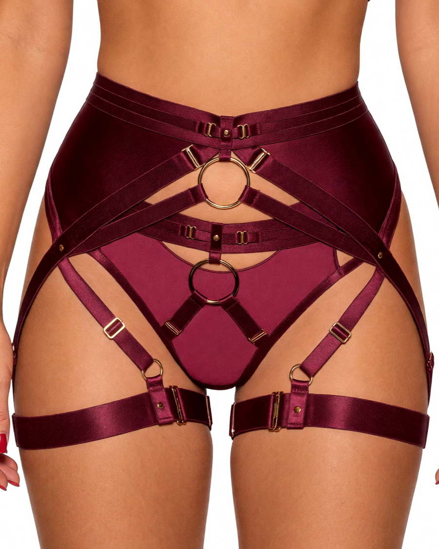 Strapping set, Burgundy