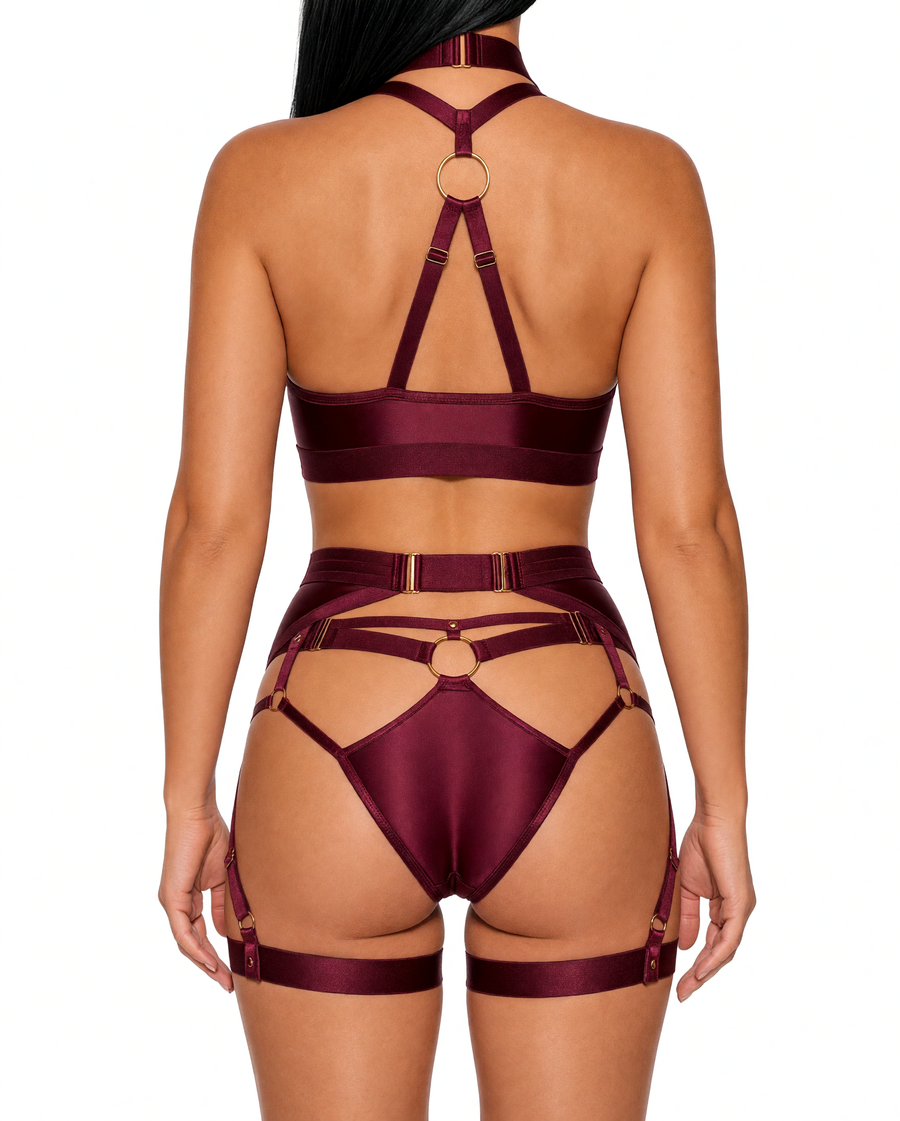 Strapping set, Burgundy